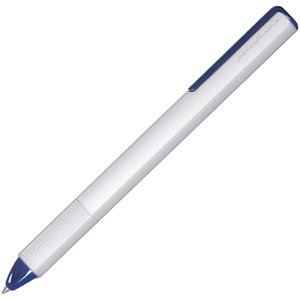 ручка шариковая pf one, серебристая с синим