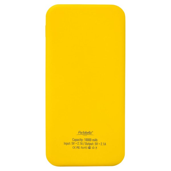 Внешний аккумулятор с подсветкой Люче (Luce) Lemoni 10000 mAh, желтый