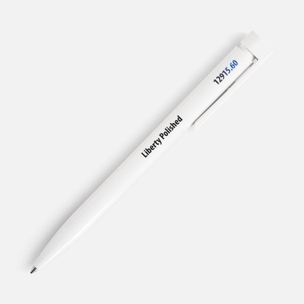 Ручка шариковая Liberty Polished, белая