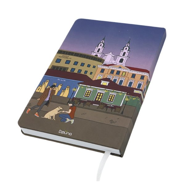 Записная книжка A6 Dziuna - Записная книжка A6 Dziuna Зыбицкая в клетку 10,5 x 16 см