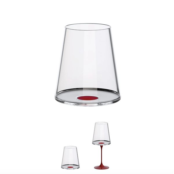 Хрустальный бокал для красного вина на магните Trebonn SplitGlass, 2 шт, 450 мл - Хрустальный бокал для красного вина на магните Trebonn SplitGlass, 2 шт, 450 мл