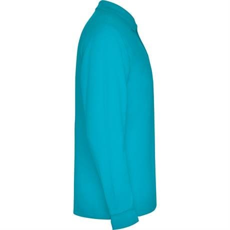 Футболка поло ESTRELLA L/S мужская - Футболка поло ESTRELLA L/S мужская, БИРЮЗОВЫЙ 3XL