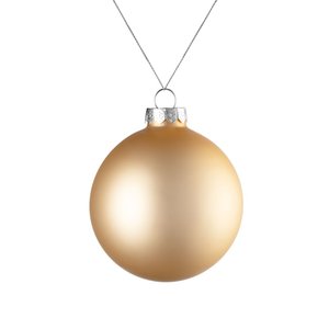 елочный шар finery matt, 8 см, матовый золотистый