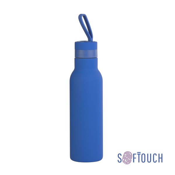 Бутылка для воды "Фитнес" 700 мл, покрытие soft touch - Бутылка для воды "Фитнес" 700 мл, покрытие soft touch синий