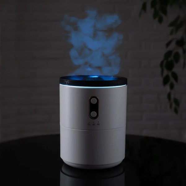 Светодиодный USB увлажнитель Volcano, белый - Светодиодный USB увлажнитель Volcano, белый