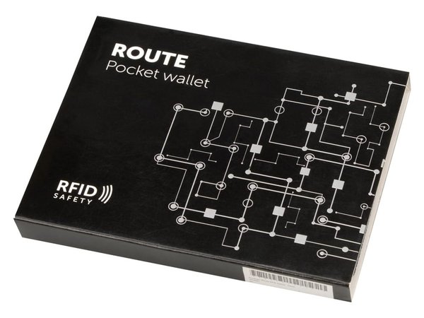 Кошелек «Route» с защитой от RFID считывания - Кошелек «Route» с защитой от RFID считывания