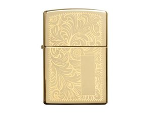 зажигалка zippo venetian® с покрытием high polish brass