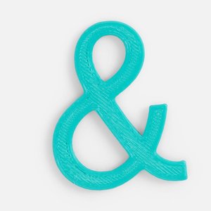подвеска symbol, 3d-печать на заказ, амперсанд