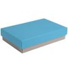 Коробка подарочная CRAFT BOX, 17,5*11,5*4 см, серый, голубой, картон 350 гр/м2