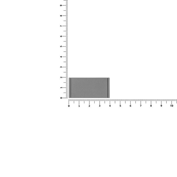 Лейбл из ПВХ Dzeta, XS, серый