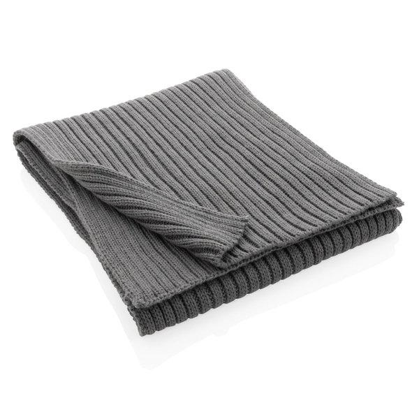 Вязаный шарф Impact из Polylana® AWARE™, 180x25 см - Вязаный шарф Impact из Polylana® AWARE™, 180x25 см
