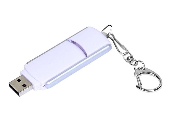 USB 2.0- флешка промо на 32 Гб с прямоугольной формы с выдвижным механизмом - USB 2.0- флешка промо на 32 Гб с прямоугольной формы с выдвижным механизмом