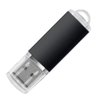 USB flash-карта "Assorti" (8Гб), черная, 5,8х1,7х0,8 см, металл