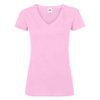 Футболка "Lady-Fit V-Neck T", светло-розовый_S, 95% х/б, 5% эластан, 210 г/м2