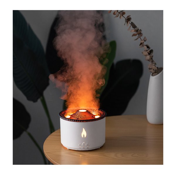Увлажнитель воздуха "Smart Volcano"с пультом ДУ, функцией ароматерапии и интерьерной подсветкой - Увлажнитель воздуха "Smart Volcano"с пультом ДУ, функцией ароматерапии и интерьерной подсветкой белый с черным
