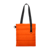 Шоппер Superbag Bubble, стёганый, без застёжки (оранжевый с черным)