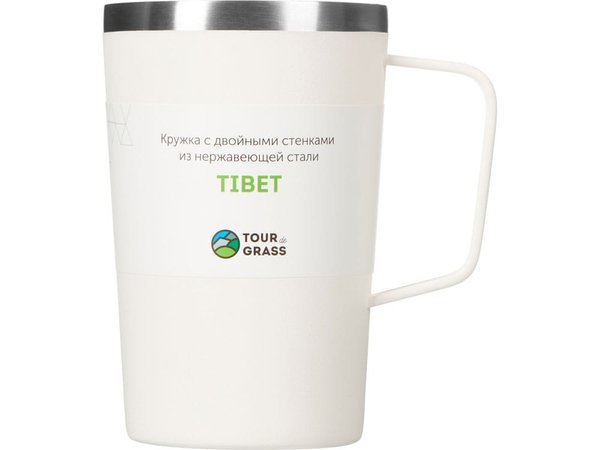 Стальная кружка с двойными стенками и порошковым покрытием «Tibet» - Стальная кружка с двойными стенками и порошковым покрытием «Tibet»