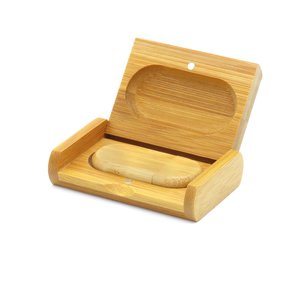 флешка woodcoin в деревянном футляре, 32 гб, светло-коричневый