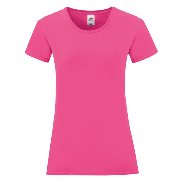 Футболка женская LADIES ICONIC 145 - Футболка "Ladies Iconic", ярко-розовый, S, 100% хлопок, 150г/м2
