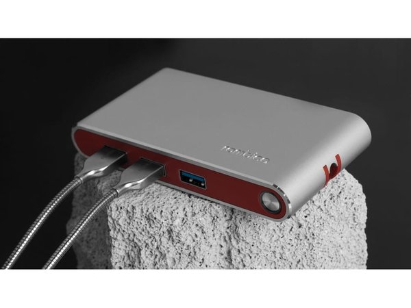 Хаб 8-в-1 Type-C «Hermes», USB 3.0 x 3, Type-C PD, HDMI, LAN, картридер - Хаб 8-в-1 Type-C «Hermes», USB 3.0 x 3, Type-C PD, HDMI, LAN, картридер