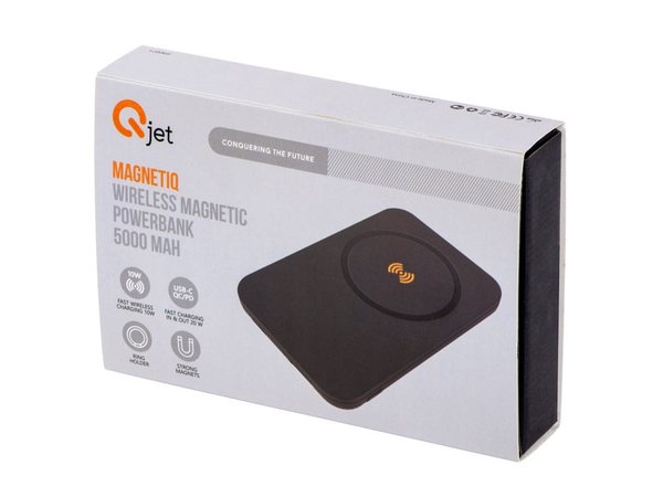 Магнитный беспроводной внешний аккумулятор с быстрой зарядкой QC/PD 20 Вт «MagnetIQ», 5000 mAh - Магнитный беспроводной внешний аккумулятор с быстрой зарядкой QC/PD 20 Вт «MagnetIQ», 5000 mAh