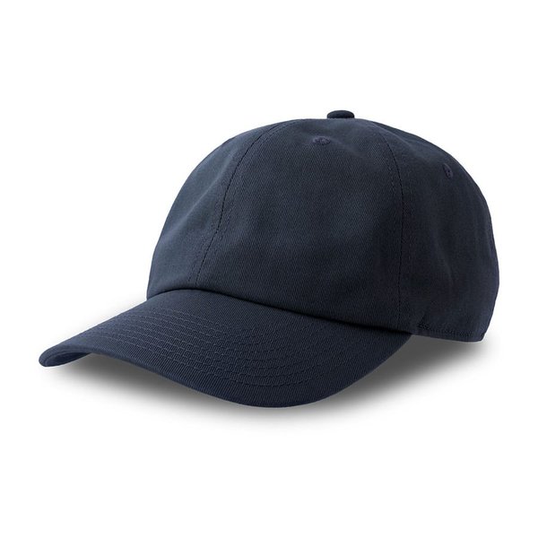 Бейсболка DAD HAT-S, 6 клиньев, металлическая застежка - Бейсболка "DAD HAT-S", 6 клиньев, металлическая застежка, тёмно-синий, 100% хлопок, 270 г/м2