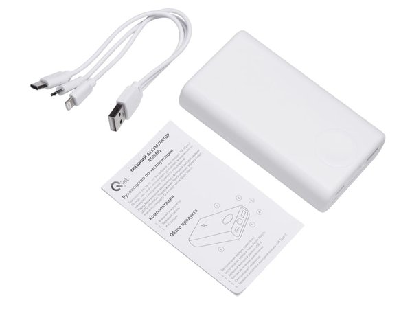 Внешний беспроводной аккумулятор 2-в-1 с функцией зарядки Apple Watch, QC/PD «AtomIQ», 10000 мАч - Внешний беспроводной аккумулятор 2-в-1 с функцией зарядки Apple Watch, QC/PD «AtomIQ», 10000 мАч