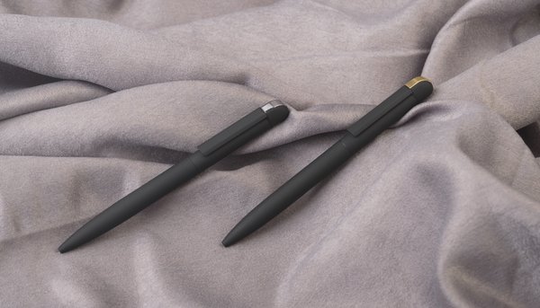 Ручка шариковая "Jupiter", покрытие soft touch - Ручка шариковая "Jupiter", покрытие soft touch черный с золотом