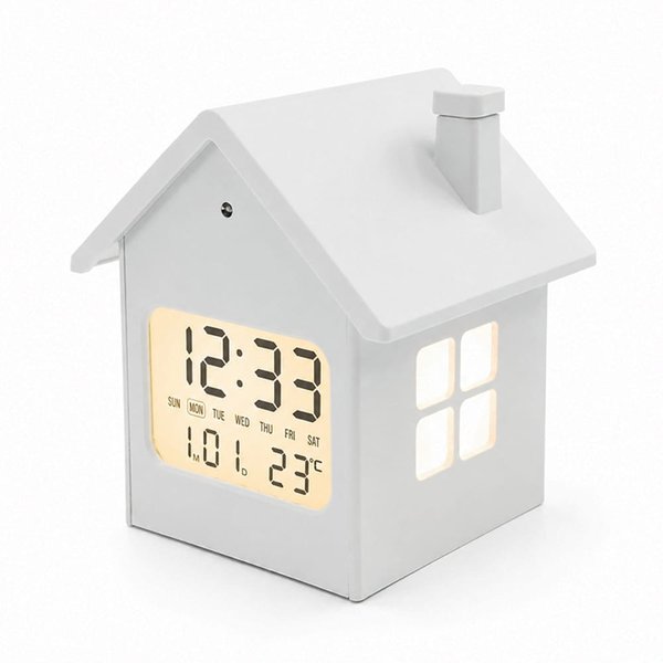 Часы метеостанция HomeTime - Часы метеостанция HomeTime, белые