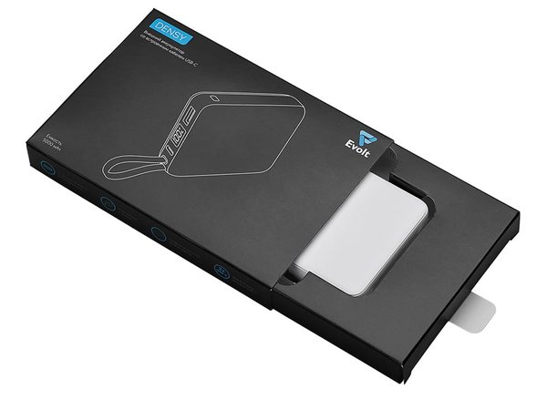 Внешний аккумулятор со встроенным кабелем USB-C «Дэнси», 5000 мАч - Внешний аккумулятор со встроенным кабелем USB-C «Дэнси», 5000 мАч