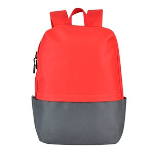 рюкзак водостойкий "eclat", красный/серый, 43 x 31 x 10 см, 100% полиэстер 600d