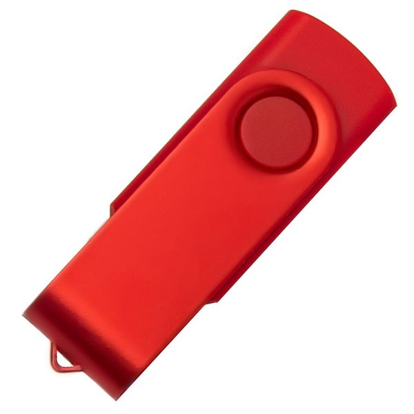USB flash-карта DOT (32Гб) - USB flash-карта DOT (32Гб), красный, 5,8х2х1,1см, пластик, металл