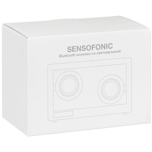 Bluetooth-колонка со светомузыкой Sensofonic, черная