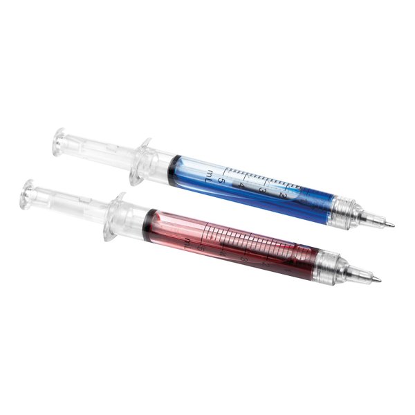 Прозрачная шариковая ручка INJECTION, красная - Прозрачная шариковая ручка INJECTION, красная