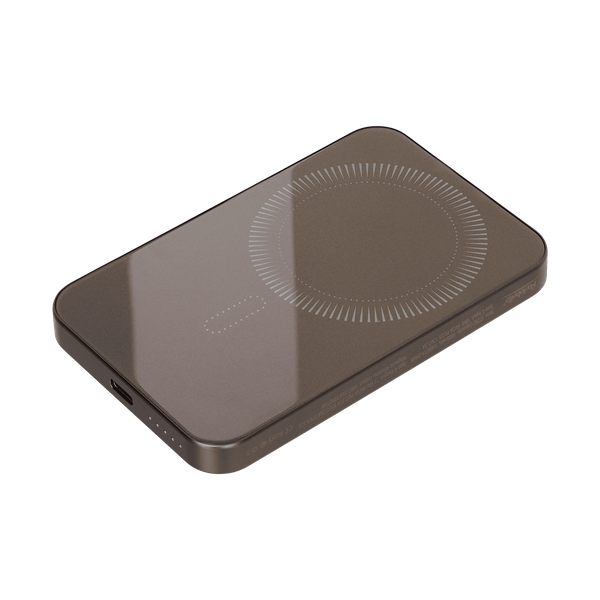 Внешний аккумулятор Артекс PD (Artex PD) 5000mAh с функцией беспроводной зарядки 15W, коричневый