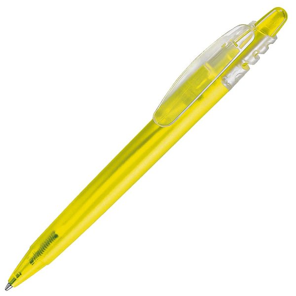 Ручка шариковая X-8 FROST - X-8 FROST, ручка шариковая, фростированный желтый, пластик