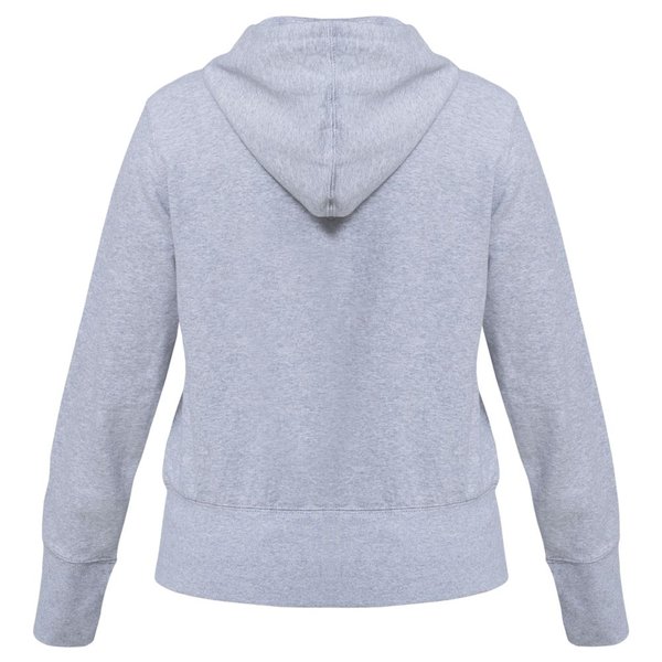 Толстовка женская Hooded Full Zip серый меланж