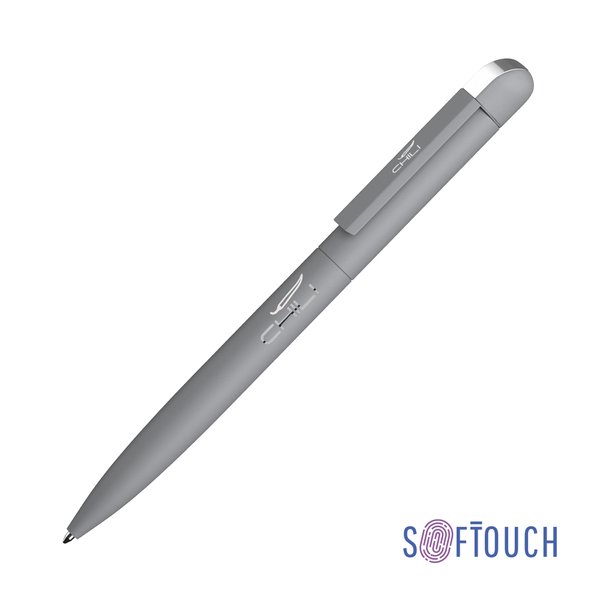 Ручка шариковая "Jupiter", покрытие soft touch - Ручка шариковая "Jupiter", покрытие soft touch серый