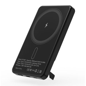 внешний аккумулятор c беспроводной зарядкой superb, 5000 mah, черный