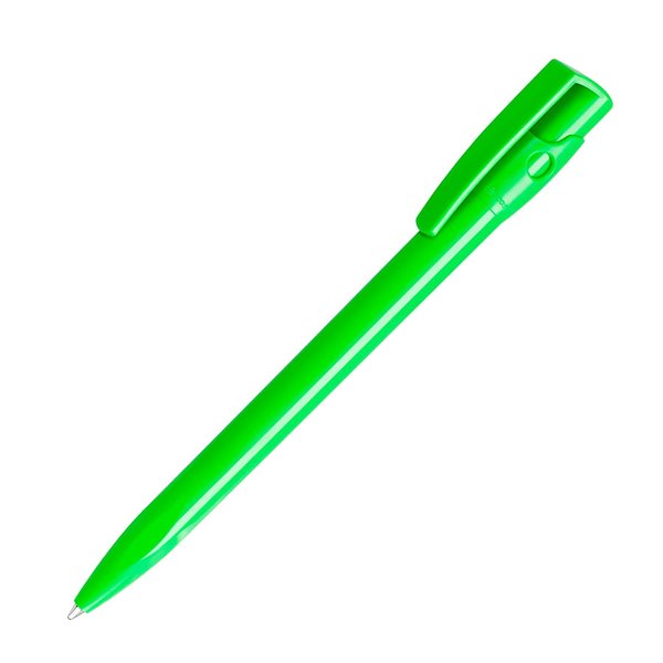 Ручка шариковая KIKI SOLID - Ручка шариковая KIKI SOLID, зеленое яблоко, пластик
