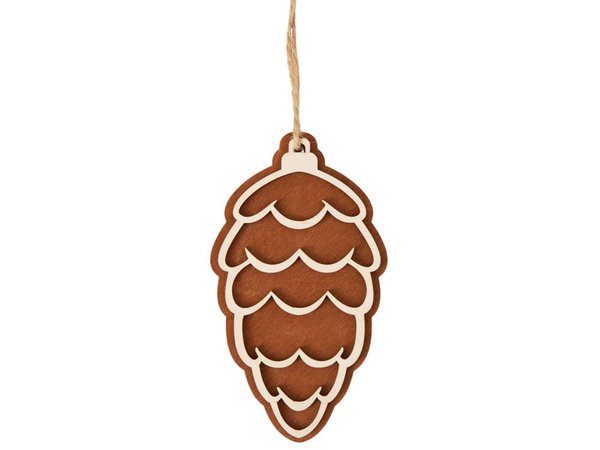 Деревянная подвеска на елку «Cedar» - Деревянная подвеска на елку «Cedar»