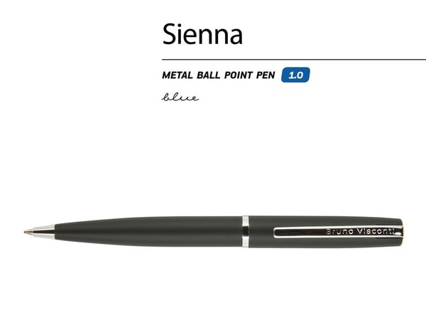 Ручка металлическая шариковая «Sienna», софт-тач - Ручка металлическая шариковая «Sienna», софт-тач