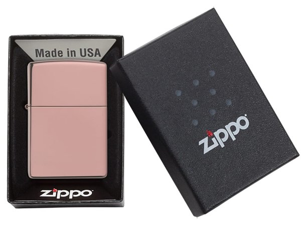 Зажигалка ZIPPO Classic с покрытием High Polish Rose Gold - Зажигалка ZIPPO Classic с покрытием High Polish Rose Gold