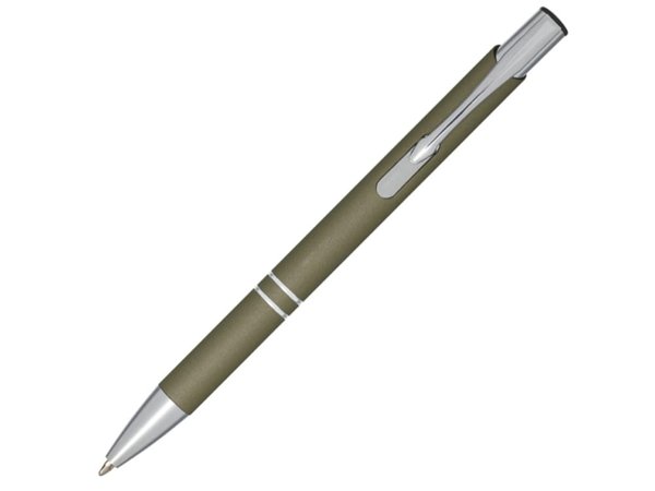 Ручка металлическая шариковая «Moneta» с антискользящим покрытием - Ручка металлическая шариковая «Moneta» с антискользящим покрытием