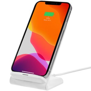 беспроводное зарядное устройство с быстрой зарядкой overtop, белое