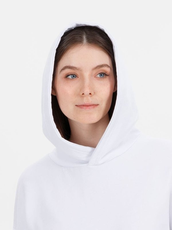 Худи оверсайз унисекс Outshine, белое