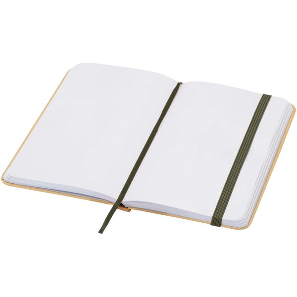Блокнот с твердой обложкой из переработанного материала формата A6 с чистыми страницами - Блокнот с твердой обложкой из переработанного материала формата A6 с чистыми страницами