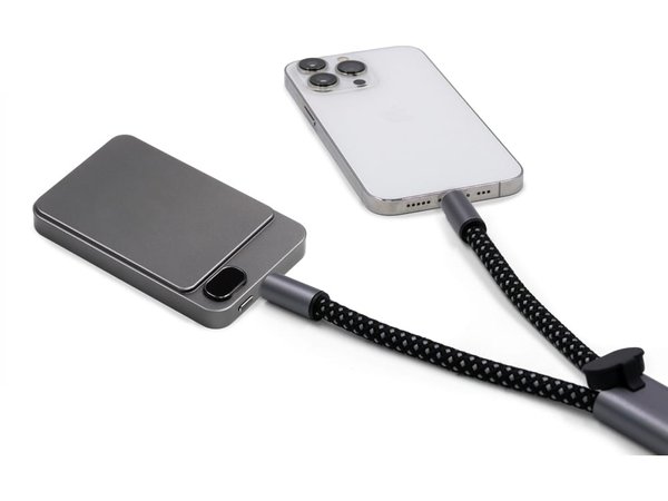 Ремешок-держатель для телефона с зарядным кабелем USB-C - USB-C «Lany Wristband Charge Eco» - Ремешок-держатель для телефона с зарядным кабелем USB-C - USB-C «Lany Wristband Charge Eco»