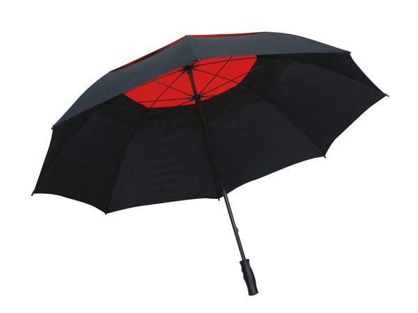 Зонт из стекловолокна MONSUN, черный, красный - Зонт из стекловолокна MONSUN, черный, красный