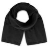 Шарф вязаный двойной "WIND SCARF-S", черный,100% переработанный полиэстер
